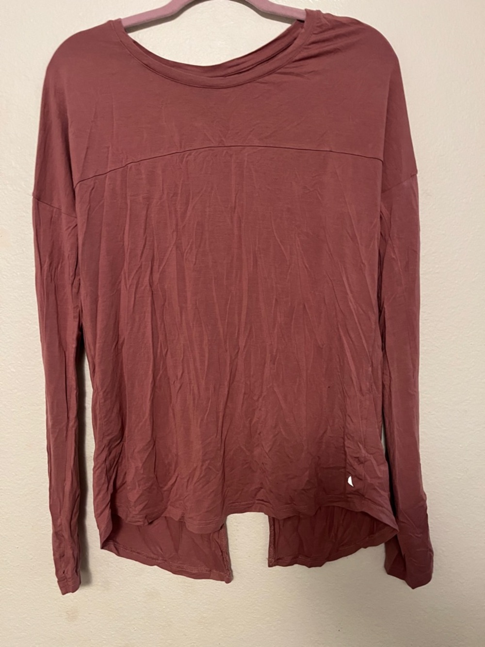 Balance Athletica Soft Long Sleeve Casual Top in Mauve
